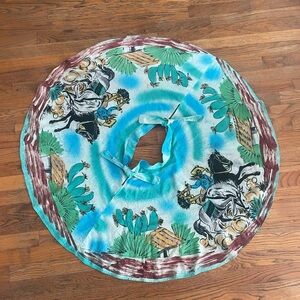 Vintage 1950 Hand Painted Full Circle Skirt